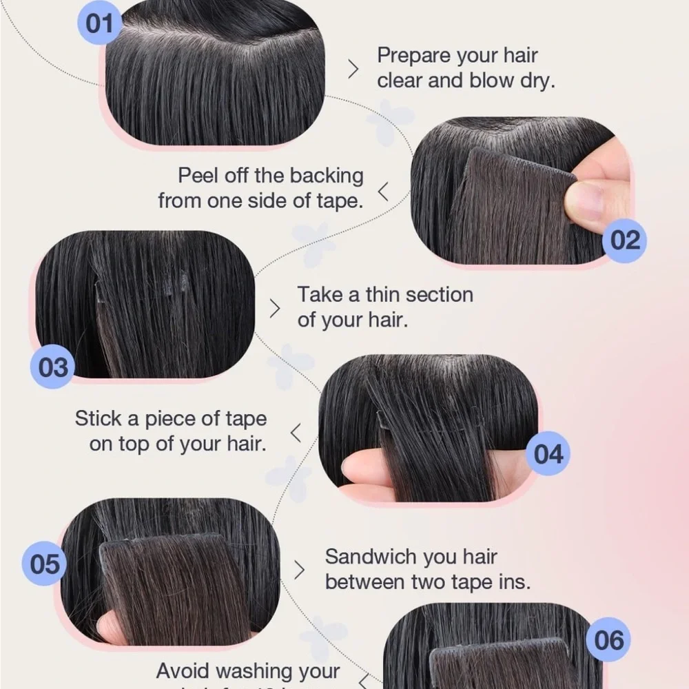 Doores Dark Brown Chocolate Brown Remy Human Hair 20” Tape In Extensions